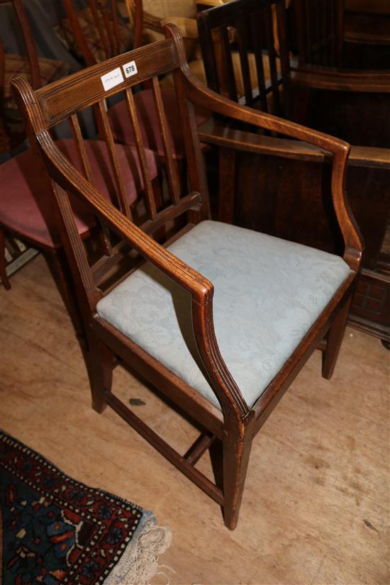 Georgian elbow chair